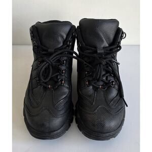 Worx by Red Wing Cobalt Steel Toe Safety Boots Black Size 8.5 Extra Wide